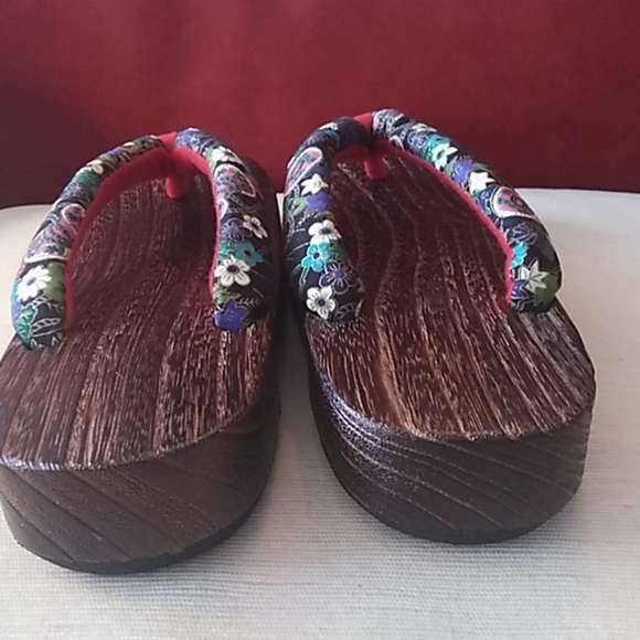 Real wood sandals thong flip flop Style - Picture 3 of 7